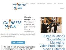 Tablet Screenshot of chenettemedia.com